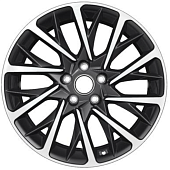 Диски Khomen KHW 1804 7.5x18 5*108 ET46 DIA63.3 Black Литой купить с бесплатной доставкой в пункты выдачи в Петербурге